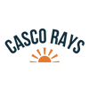 Logo of Casco Rays with an orange sun graphic on a white background