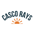 Logo of Casco Rays with an orange sun graphic on a white background