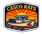 Casco Rays logo with a boat and sun design on a white background